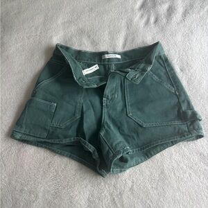 PacSun Green High Waist Shorts Relaxed Fit